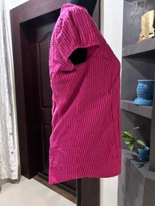 H&amp;M Pink Striped Top