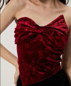 Embroidered Tube Top