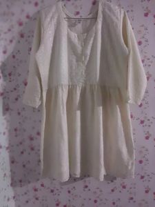 Elegant Creamy White Dress