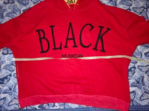 Red Graphic Print Hoodie