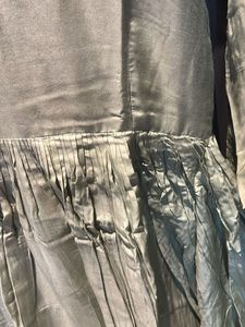 Chinese Collar Pleated Gown