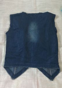 Blue Denim Vest