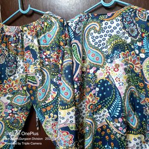 Pure Cotton Multicolored Kaftan Co-ord