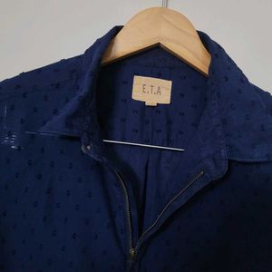 West Side E.T.A Lace Blue Long Sleeve Shirt