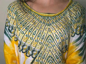 Tie-Dye Kaftan Dress