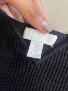 h&amp;m sweetheart neck top