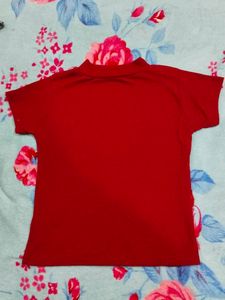 Maroon Basic Crop Top