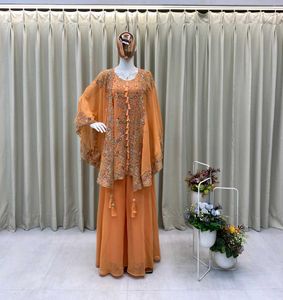 Kurta cum  Shrug and Plazoo Set