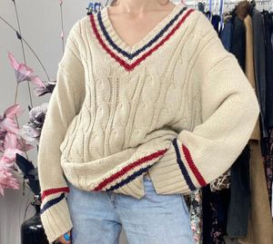 Preppy Cable Knit Sweater