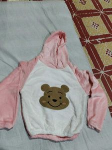 Winnie the Pooh Hoodie - Pink & White