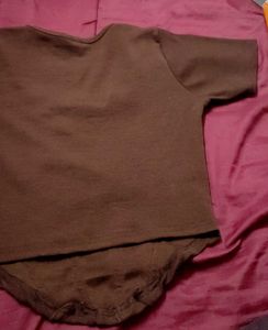 Ribbed Brown Xs Top Fitting