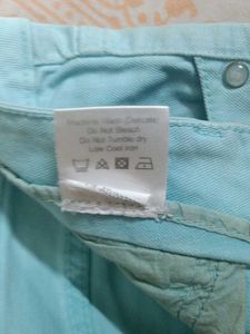 Light Blue Casual Pants