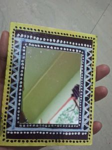 Hand Crafted Astatic Mirror With Mandela Art