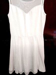 H&amp;M White Skater Dress