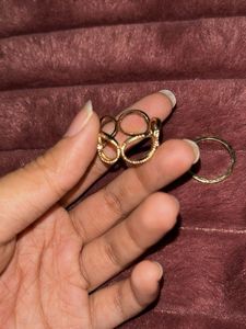 Set of 2 Gold Rings