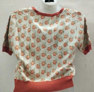 Floral Knit Cardigan Top