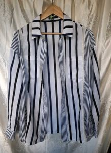 Striped Button-Down Shirt