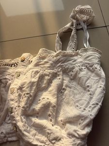 Eyelet Babydoll Top