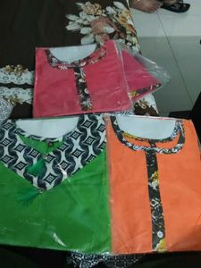 3 Colorful Women's Kurti - New
