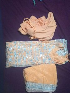 Suit With Havy Mukesh Work