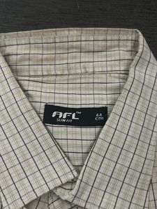 Checks Cotton White Shirt For Men