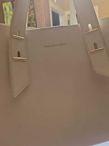 Charles And Keith Offwhite Sling Handbag