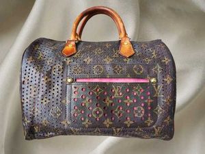 Louis Vuitton Perforated Fuschia Speedy 30