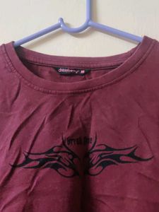 Maroon Graphic Tee