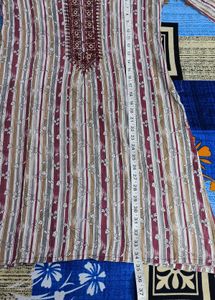 Striped Nighty with Matching Fabric