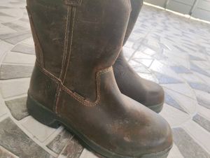Wolverine Brown Leather Boots- US Imported