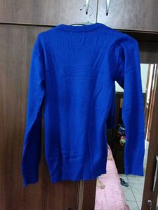 Blue Long Sleeve Sweater