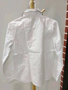 Cat Collar White Button-Up