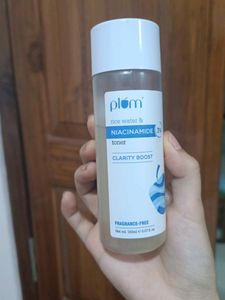plum Niacinamide 3% and rice water toner