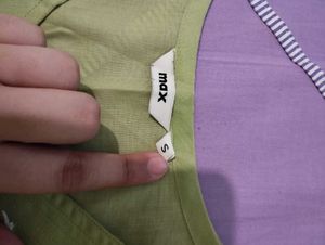 MAX embroided Lime Green Kurti