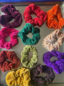 Velvet Scrunchies pack of 12