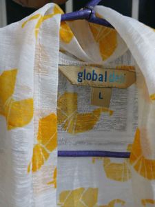 Black Sleeveless Top with Yellow Cover Up