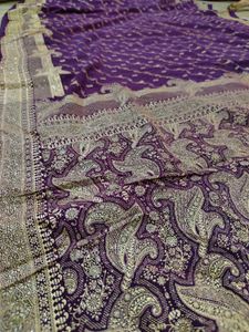 Amazing 🤩 Purple Saree 🔥