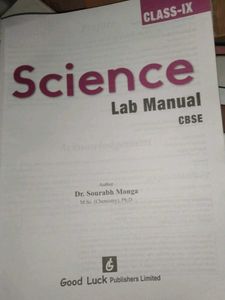 Class IX Science Lab Manual (CBSE)