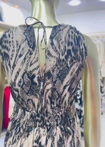 Snake Print Maxi Dress
