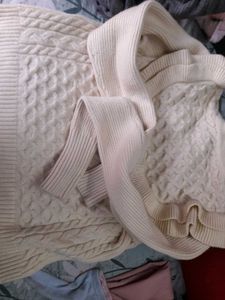 New Arrivals 00&#39;s Ivory frill design knit sweater