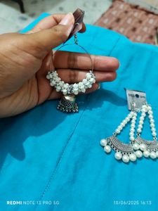 Earrings - Jhumkas and Pearl Drops