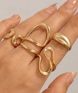 Gold Plated Set of 4 Stackable Finger Rings🎀🎀