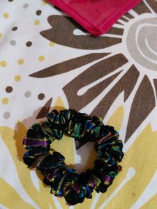 Ethnic Print Top and one free cotton scrunchie