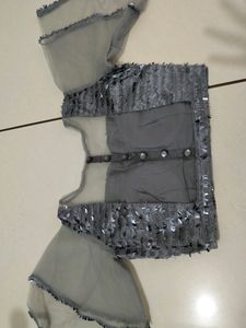 Grey Designer Blouse