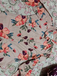 SSS Satin Floral Printed Shirt🎀