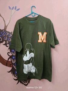Olive Green Mickey Tee