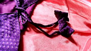 Purple Blouse With Sexy Back