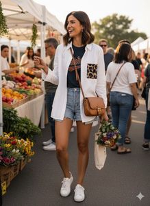 🐅Wild Card Poplin!Chic Leopard Pocket Blouse 🐆
