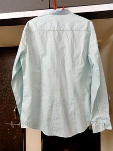 MENS Chinese Collor Light Blue Shirt