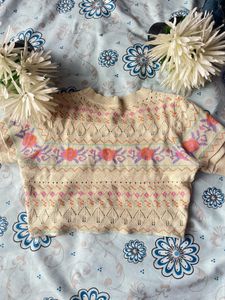 Vintage Knit Crop Top